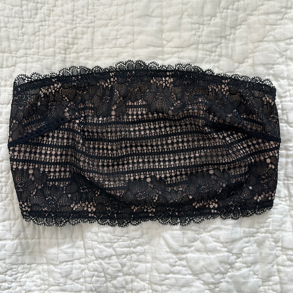 Free People Black Lace Bandeau